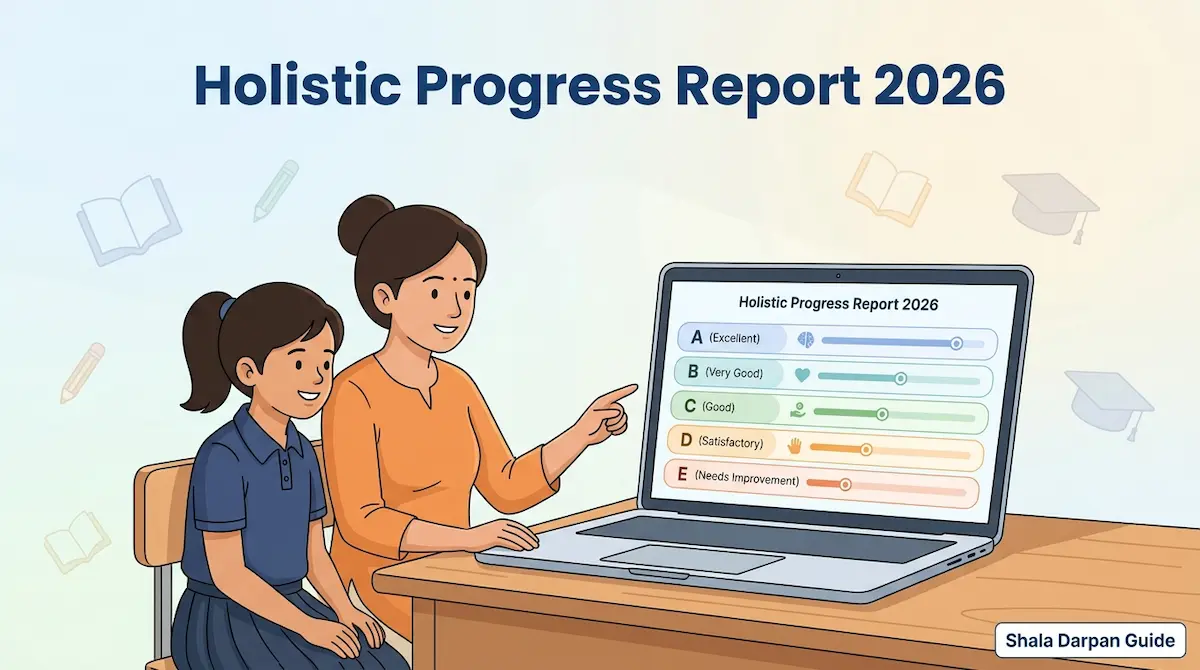 Holistic Progress Report on Shala Darpan portal for Class 1 to 11 parents